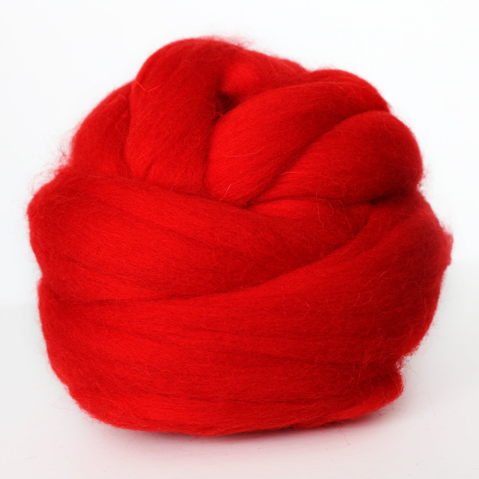MERINO WOOL ROVING RED