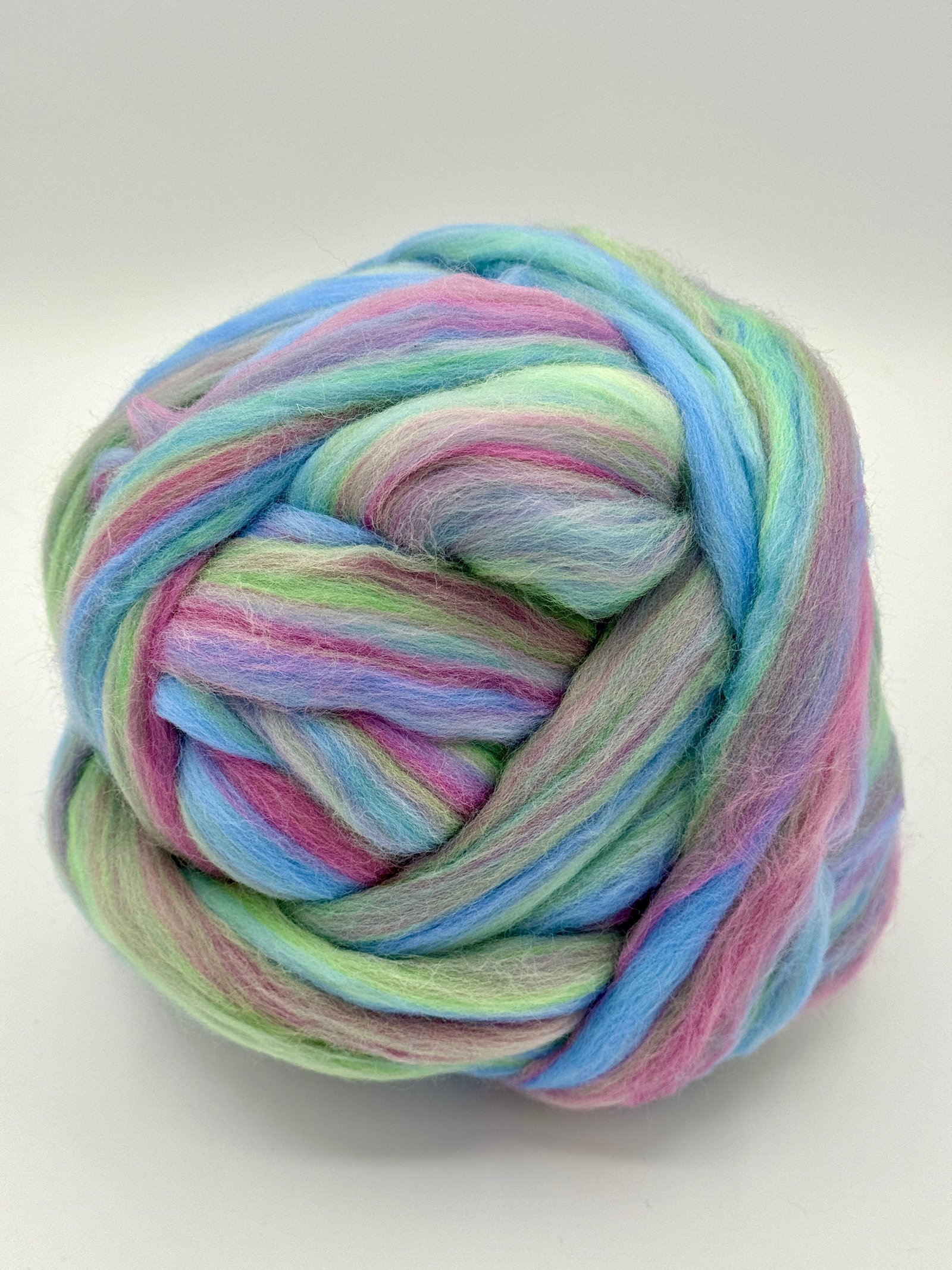 COLOR BLENDS MERINO WOOL ROVING FIBERS A10 HAZE
