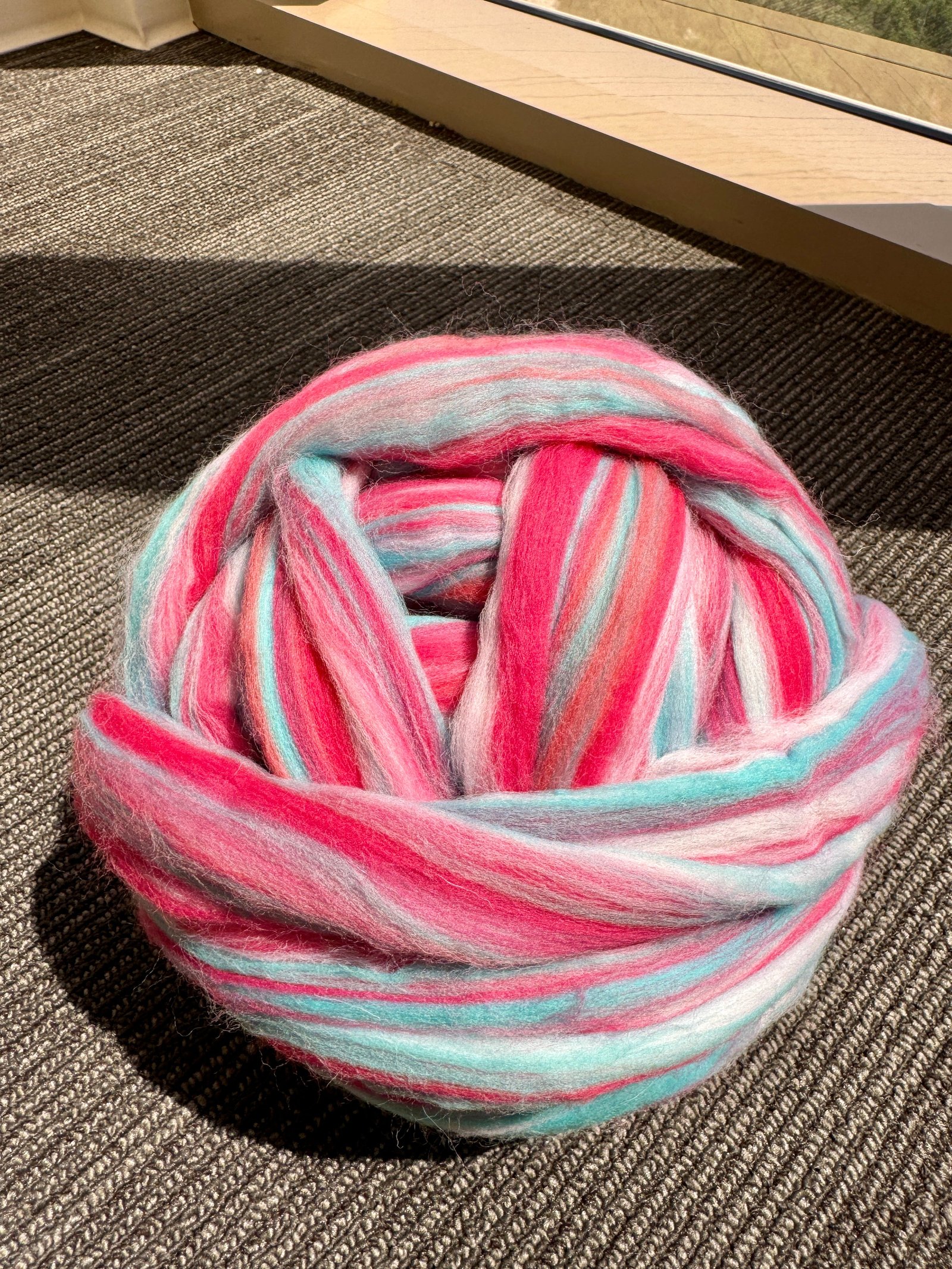 COLOR BLENDS MERINO WOOL ROVING FIBERS A28 PALO